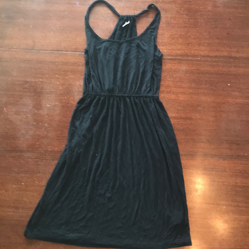 Old Navy Black Racer Knit Dress